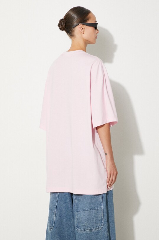 Oblečenie Bavlnené tričko AMBUSH Ballchain BWAA04BF24JER0013616 ružová
