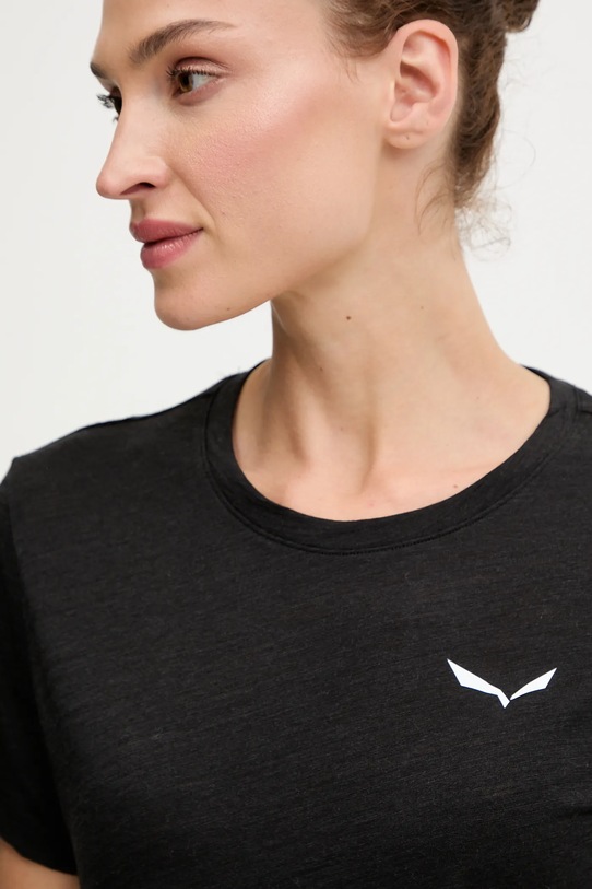 Salewa tricou sport Eagle Minilogo negru 00.0000028855