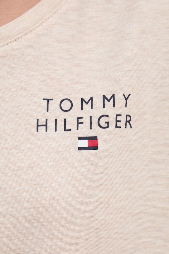 Bavlněné tričko Tommy Hilfiger béžová UW0UW05222