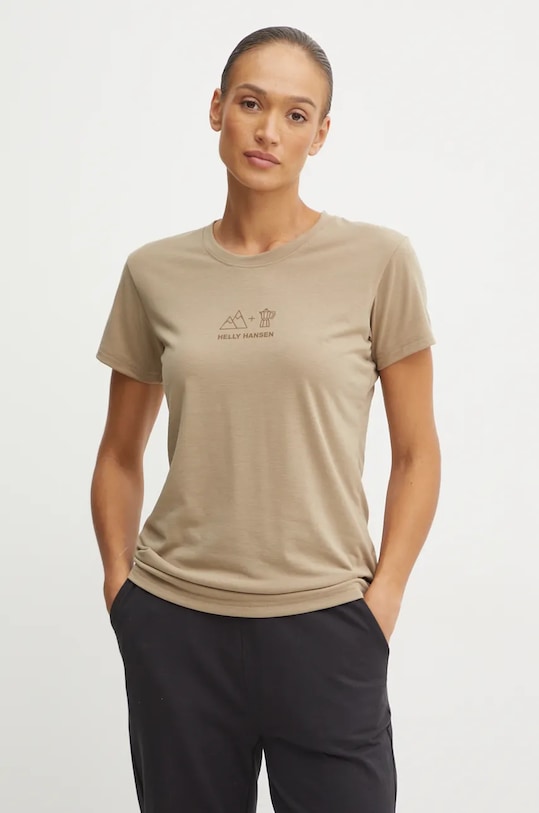 Tričko Helly Hansen SKOG béžová 63083