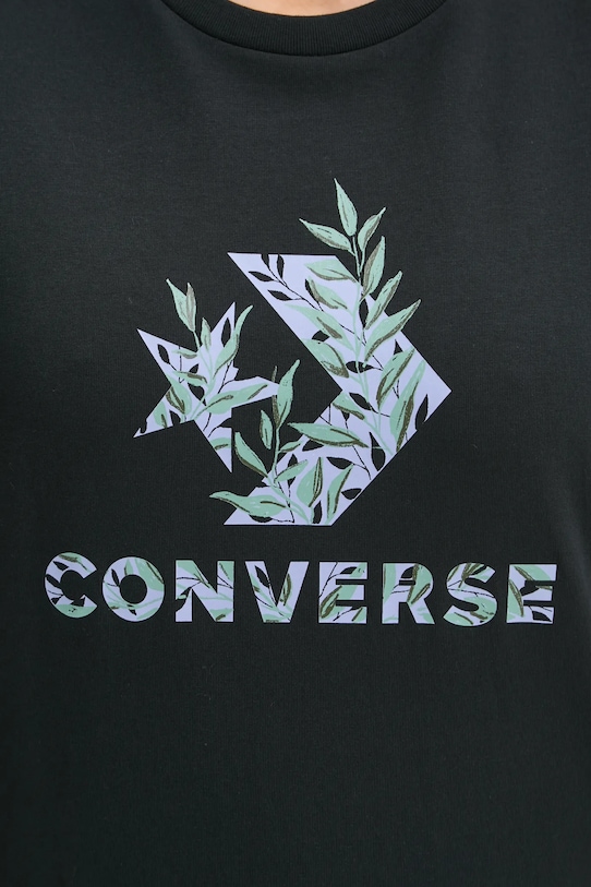 Converse t-shirt bawełniany 10026755.A02 czarny