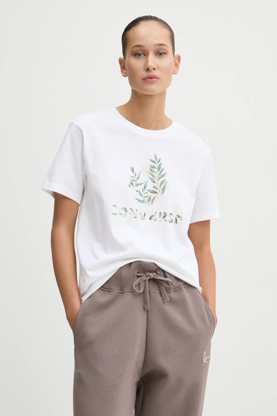 Converse t-shirt in cotone sovrastampa beige 10026755.A01