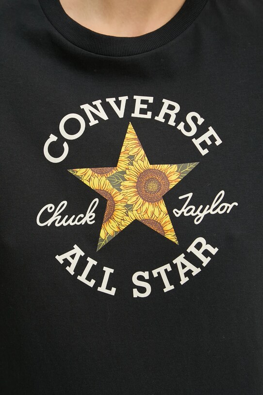 Converse t-shirt in cotone 10026756.A02 nero