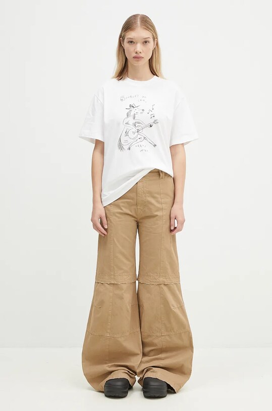 Хлопковая футболка Carhartt WIP S/S Pepe Sad Cowboy I034003.00AXX белый