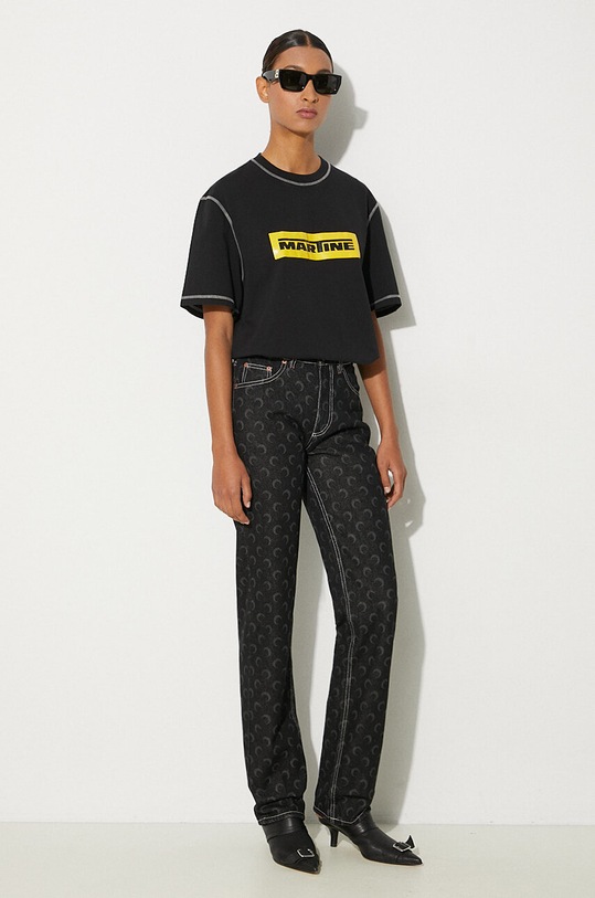 Martine Rose cotton t-shirt Classic T-Shirt 603JE01001L black AW24