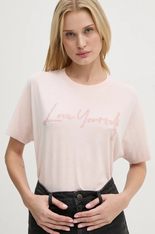 ZADIG&VOLTAIRE tricou din bumbac imprimeu roz JWTS01672