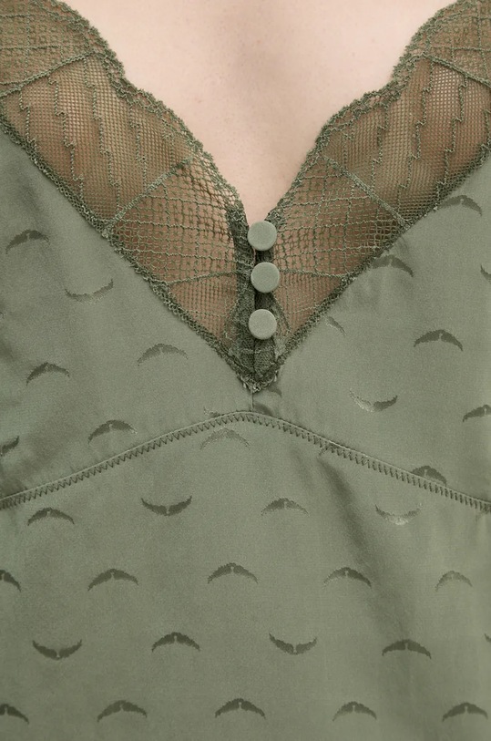 ZADIG&VOLTAIRE top de mătase WWCR00249 verde