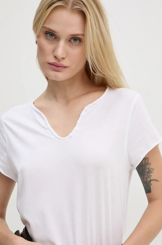 ZADIG&VOLTAIRE t-shirt in cotone bianco JWTN00450