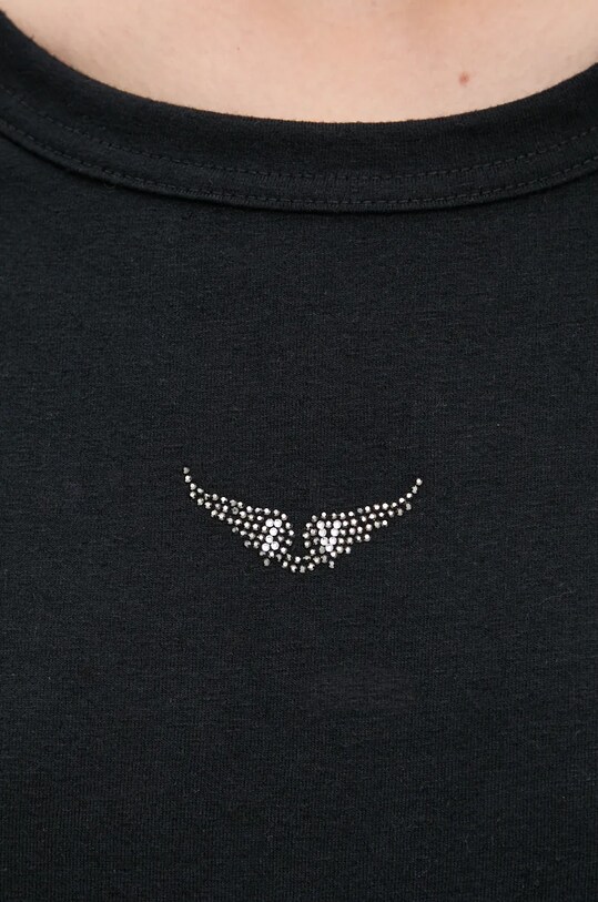 Tričko ZADIG&VOLTAIRE JWTS01669 čierna