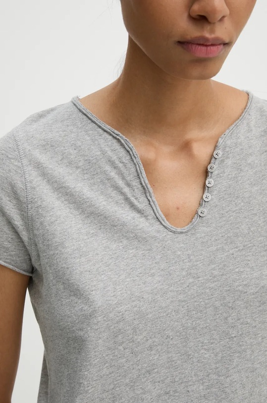 Bavlněné tričko ZADIG&VOLTAIRE JWTN00456 šedá