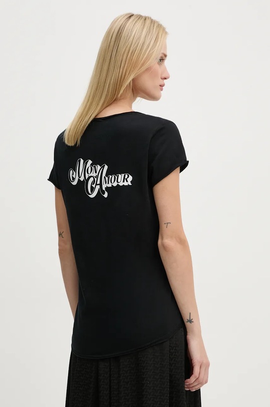 Ρούχα Βαμβακερό μπλουζάκι ZADIG&VOLTAIRE JWTN00446 μαύρο