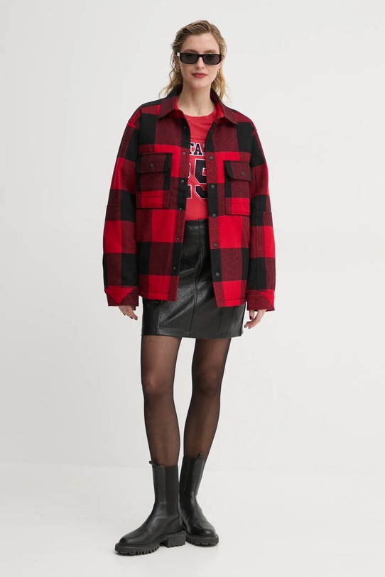 Bavlněné tričko ZADIG&VOLTAIRE JWTS01664 červená AW24