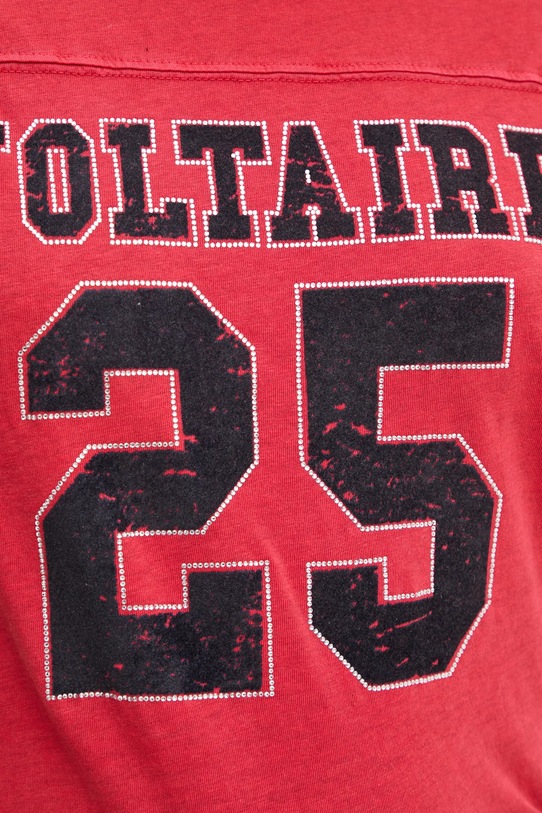 Bavlněné tričko ZADIG&VOLTAIRE JWTS01664 červená