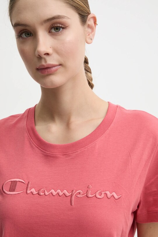 Хлопковая футболка Champion оранжевый 117650