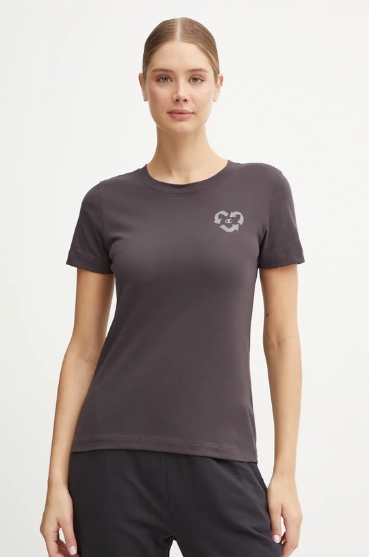 Îmbrăcăminte Champion tricou din bumbac 117498 gri