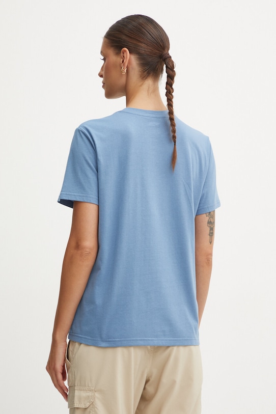 Oblečení Sportovní tričko Fjallraven Fox Boxy Logo F87153.543 modrá