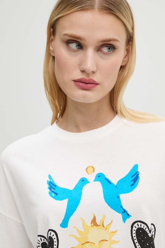 Бавовняна футболка Never Fully Dressed White Sundazed Summer Tee білий NFDTO1535