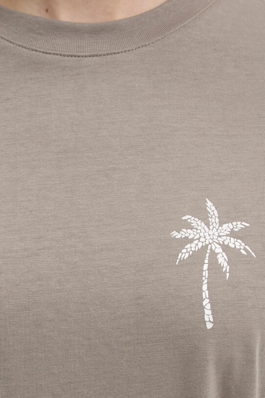 Хлопковая футболка Never Fully Dressed Washed Grey Mystcial Tee NFDTO1545 серый