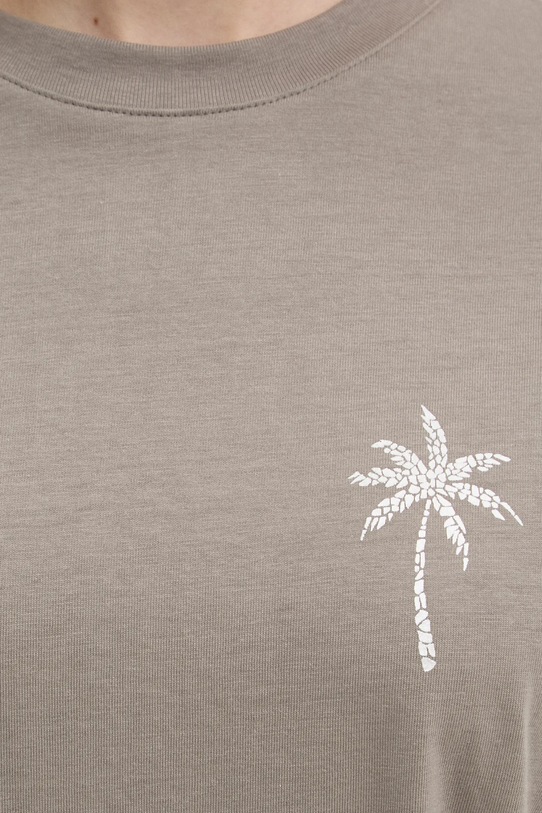 Never Fully Dressed t-shirt in cotone Washed Grey Mystcial Tee NFDTO1545 grigio