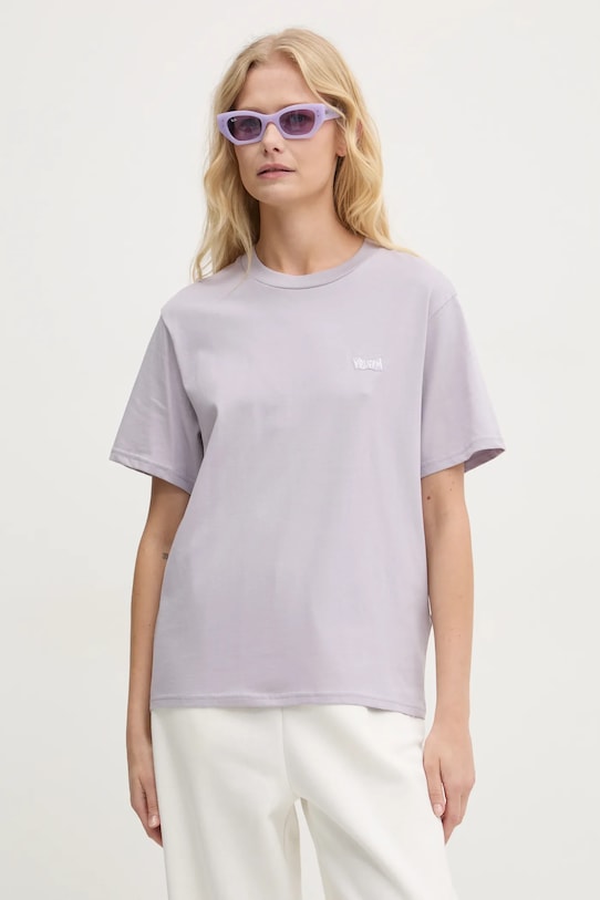 Volcom t-shirt bawełniany bawełna fioletowy B3532409