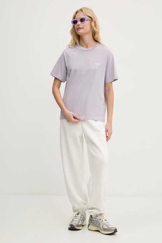 Volcom t-shirt bawełniany B3532409 fioletowy AW24
