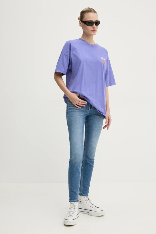 Bavlnené tričko Volcom B3532414 fialová AW24