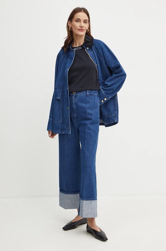 Patou tricou din bumbac JE1259990 negru AW24