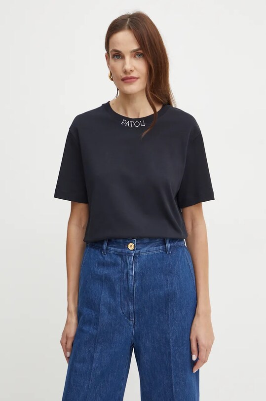 Patou tricou din bumbac negru JE1259990