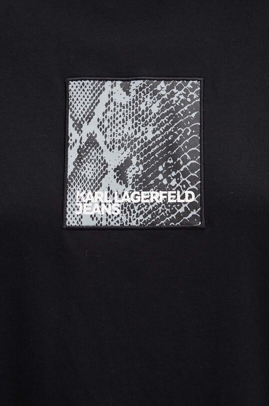 Karl Lagerfeld Jeans t-shirt bawełniany 246J1701 czarny