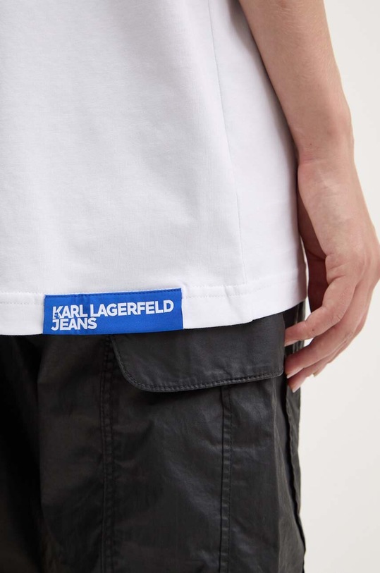 Karl Lagerfeld Jeans tricou din bumbac 246J1706 alb
