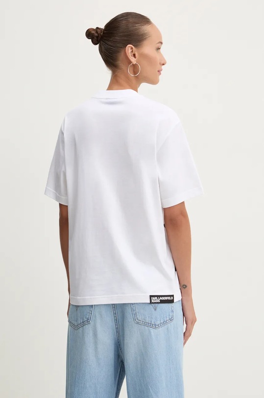 Одяг Бавовняна футболка Karl Lagerfeld Jeans 246J1707 білий
