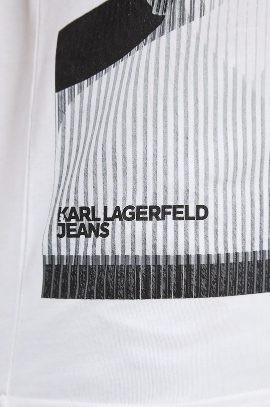 Бавовняна футболка Karl Lagerfeld Jeans 246J1707 білий