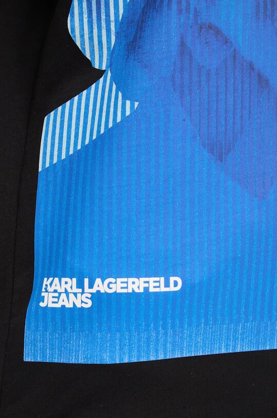 Karl Lagerfeld Jeans t-shirt bawełniany 246J1707 czarny