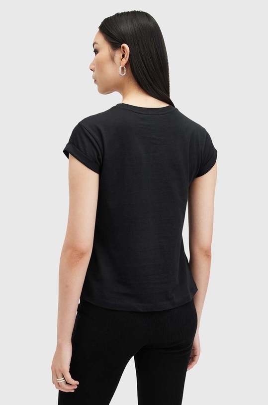 Bavlněné tričko AllSaints RIPROAR černá W183JB