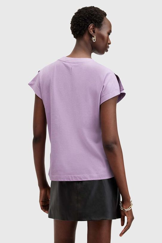 Odjeća Pamučna majica AllSaints RUE TEE W185JB ljubičasta