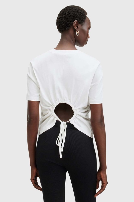 AllSaints tricou din bumbac HOLLI W187JB alb AW24