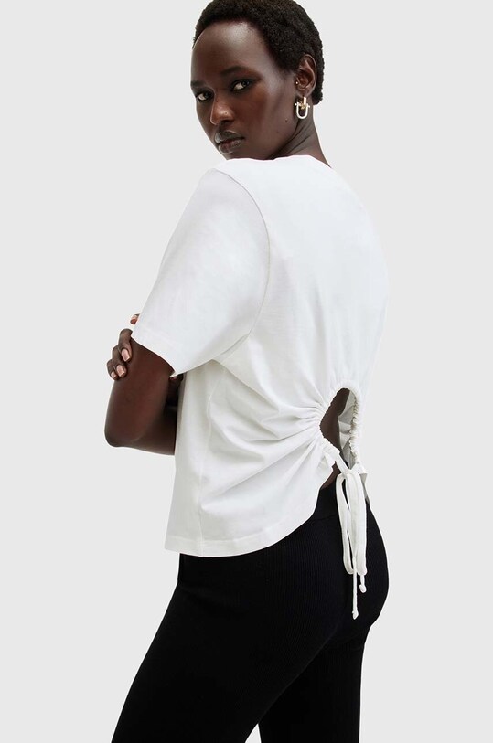 Одежда Хлопковая футболка AllSaints HOLLI W187JB белый