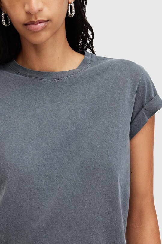Odzież AllSaints t-shirt bawełniany ANNA W191JB szary