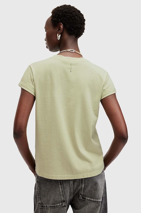Хлопковая футболка AllSaints ANNA зелёный W191JB