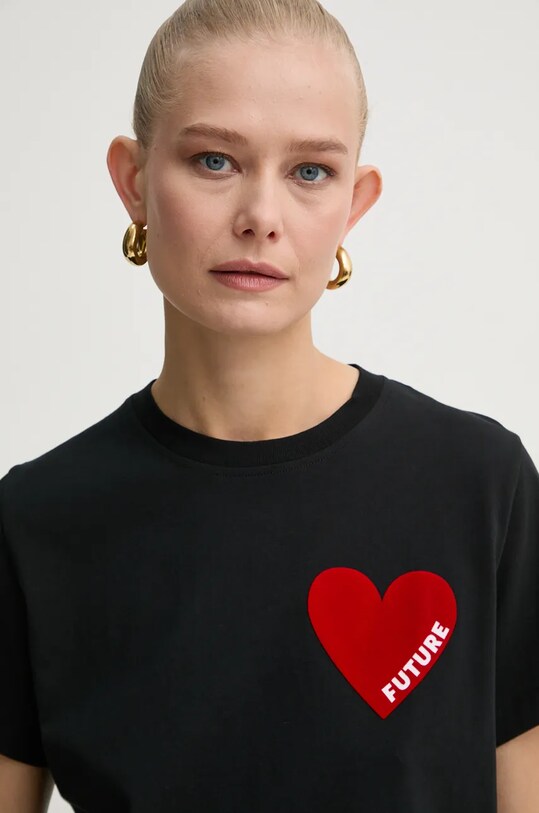 FROM FUTURE tricou din bumbac negru WTS00829