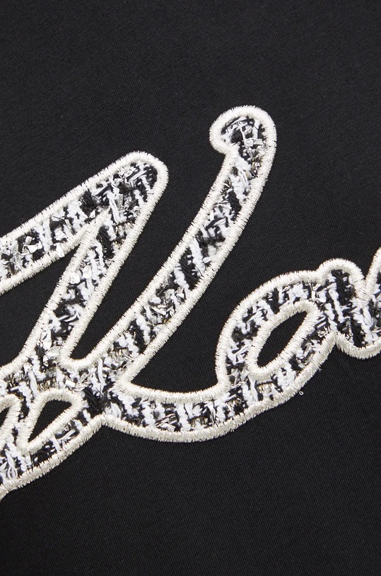 Karl Lagerfeld tricou din bumbac 246W1715 negru