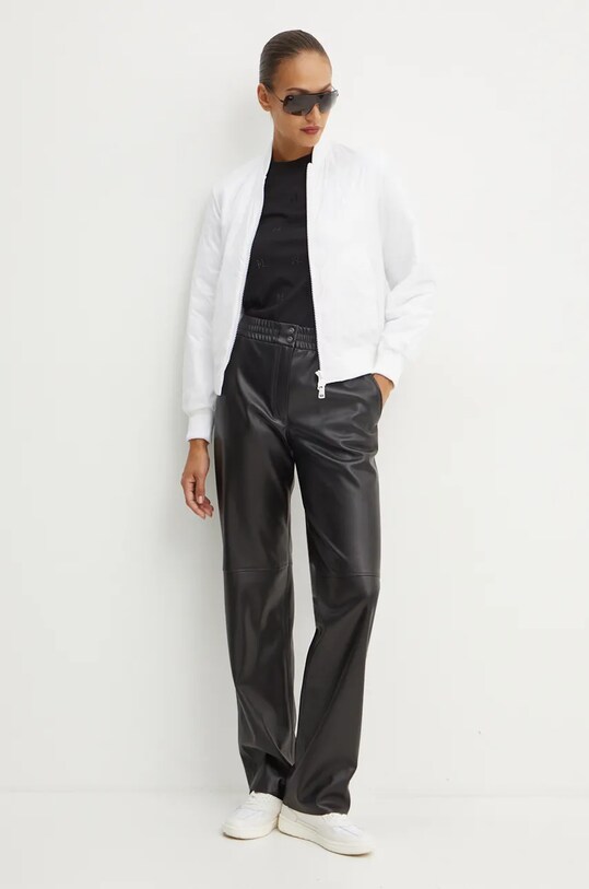 Karl Lagerfeld tricou din bumbac 246W1719 negru AW24