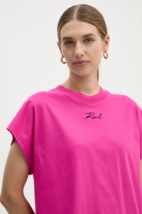 Tričko Karl Lagerfeld 246W1721 růžová