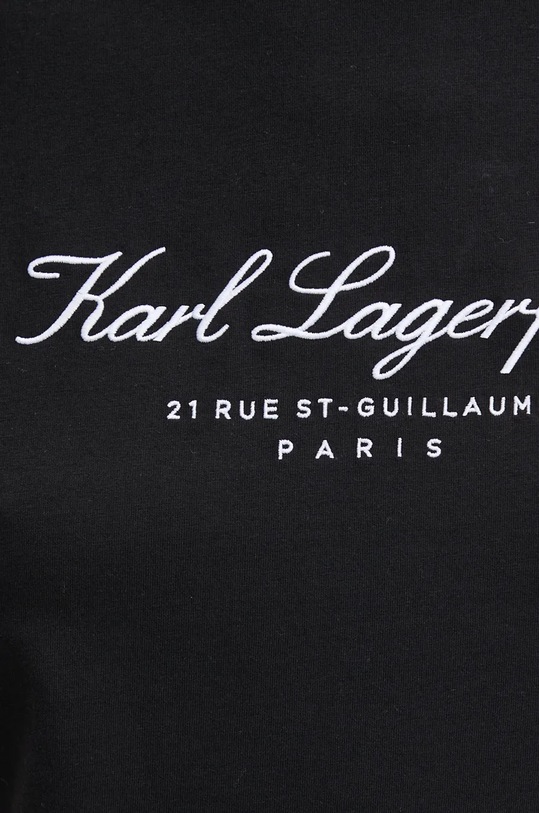 Bavlněné tričko Karl Lagerfeld 246W2107 černá