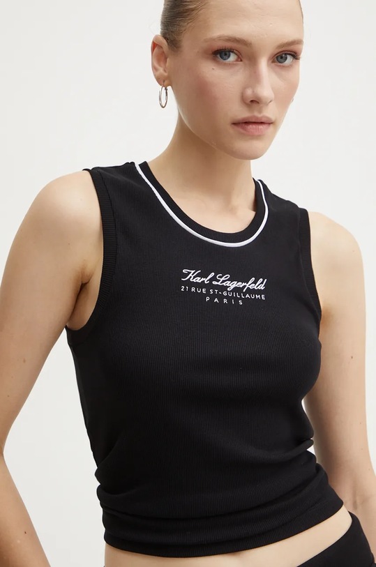 Top Karl Lagerfeld černá 246W2110
