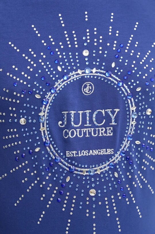 Juicy Couture tricou HERITAGE CROWN T-SHIRT albastru JCGCT224013.484