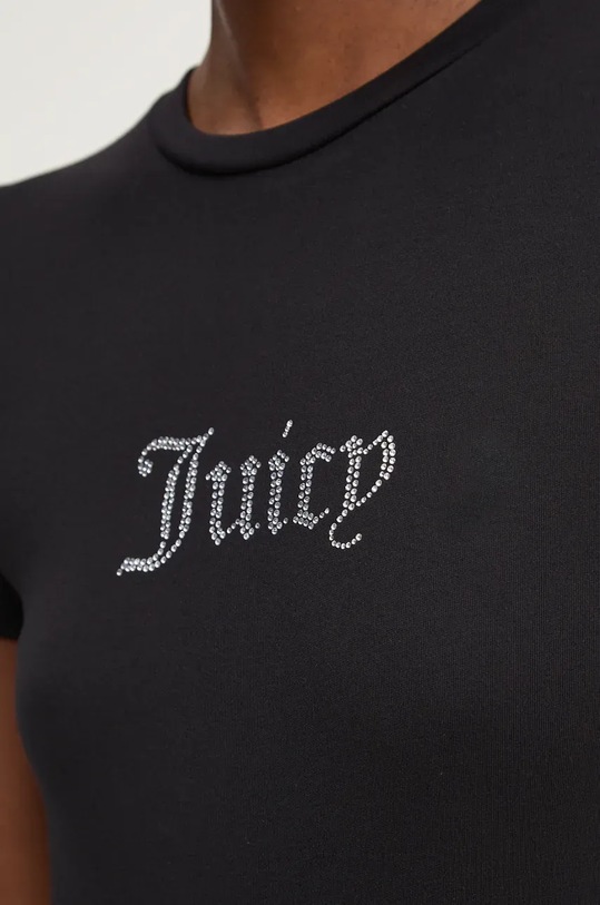 Μπλουζάκι Juicy Couture DOT RUCHED TEE JCWCT24311.101 μαύρο