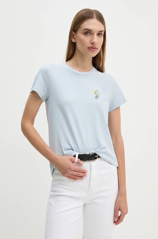 Bavlněné tričko Levi's potisk modrá 17369.2818