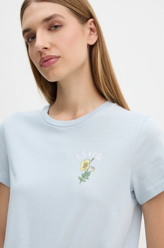 Bavlněné tričko Levi's modrá 17369.2818