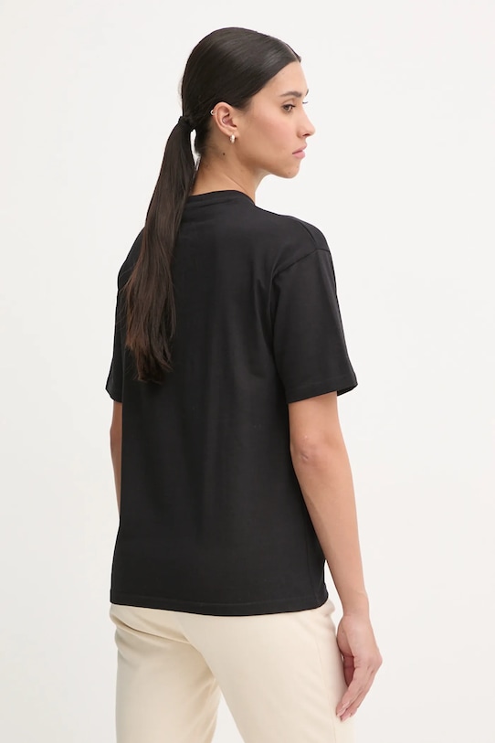 Ρούχα Βαμβακερό μπλουζάκι Picture Maogany WTS0559 μαύρο